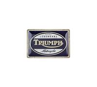 Retro tin sign metal sign vintage 8 x 12 in - Triumph - Legendary Motorcycles