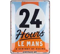 Nostalgic-Art Retro tin sign, 30 x 40 cm, 24h Le Mans - A Century of Racing - Gift idea for motor fans, made of metal, vintage design