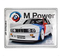 Nostalgic-Art Retro tin sign, 30 x 40 cm, BMW Motorsport - M Power E30 - Gift idea for BMW fans, made of metal, vintage design