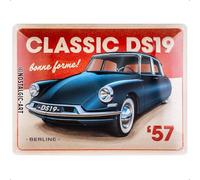 Nostalgic-Art Retro Tin Sign, 30 x 40 cm, DS - Classic DS19 Berline - Gift Idea for Citroen Accessories Fans, Original Licensed Product (OLP), Made of Metal, Vintage Design, Tin Signs Sayings