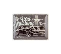 Nostalgic-Art Retro tin sign, 30 x 40 cm, Ford Mustang - The Boss | original Ford license product (OLP), made of metal, vintage design, Gift idea for Ford fans
