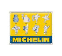Nostalgic-Art Retro tin sign, 30 x 40 cm, Michelin - Logo Evolution - Gift idea for motor fans, made of metal, vintage design
