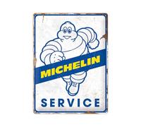 Nostalgic-Art Retro tin sign, 30 x 40 cm, Michelin - Service - Gift idea for motor fans, made of metal, vintage design
