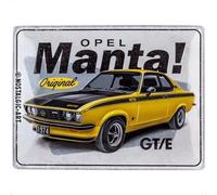 Nostalgic-Art Retro Tin Sign 30 x 40 cm Opel - Manta GT/E - Gift Idea for Opel Accessories Fans Metal Vintage Design