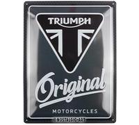 Nostalgic-Art Retro tin sign, 30 x 40 cm, Triumph - Original Motorcycles - Gift idea for motorbike accessories fans, made of metal, vintage design