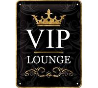 Nostalgic-Art Retro Tin Sign - Achtung - VIP Lounge - gift idea for special personalities, Metal Plaque, 15 x 20 cm