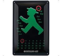 Nostalgic-Art Retro Tin Sign - Berlin - Ampelmann grün - Souvenir & Gift Idea, Metal Plaque, 20 x 30 cm