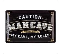 Retro tin sign metal sign vintage 8 x 12 in - Achtung - Man Cave
