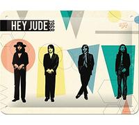Nostalgic-Art Retro Tin Sign - Celebrities - Fab4 - Hey Jude - Gift idea for Beatles fans, Metal Plaque, Vintage design for decoration, 15 x 20 cm
