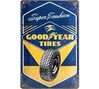 Retro Tin Sign Goodyear Super Cushion Gift idea for car and motor fans
