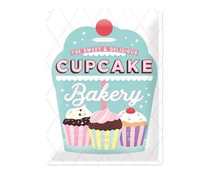 Nostalgic-Art Retro Tin Sign - Home & Country - Cupcake Bakery - Kitchen gift idea, Metal Plaque, Vintage design for wall decoration, 30 x 40 cm