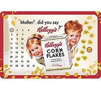 Nostalgic-Art Retro Tin Sign - Kellogg's Mother - Gift idea for fans of nostalgia, Metal Plaque, 20 x 30 cm