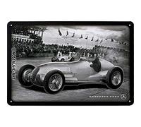 Nostalgic-Art Retro Tin Sign - Mercedes-Benz - Silver Arrow - Gift idea for car accessoires, Metal Plaque, Vintage design for decoration, 20 x 30 cm