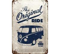 Nostalgic-Art Retro Tin Sign - Volkswagen Bulli T1 - The Original Ride - VW Bus gift idea, Metal Plaque, Vintage design for decoration, 20 x 30 cm