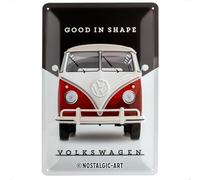 Nostalgic-Art Retro Tin Sign - Volkswagen - VW - Good In Shape - Bus gift idea, Metal Plaque, Vintage design for wall decoration, 20 x 30 cm