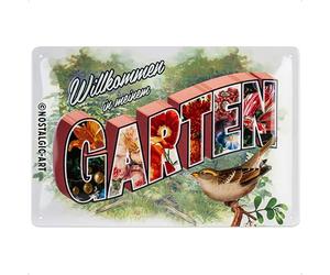 Nostalgic-Art Retro Tin Sign Welcome to My Garden - Gift Idea Metal Vintage Design for Decoration 20x30cm