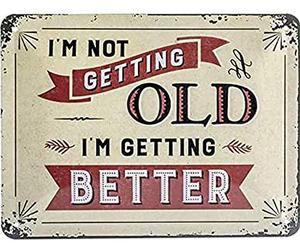 Nostalgic-Art Retro Tin Sign - Word Up - I'm not getting old - Birthday gift idea, Metal Plaque, Vintage design for wall decoration, 15 x 20 cm