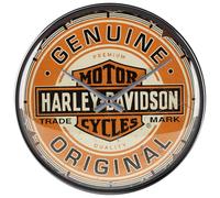Nostalgic-Art Retro wall clock, Ø 31 cm, Harley-Davidson - Genuine Original - Gift idea for bikers, Official License Product (OLP), large kitchenclock, vintage design