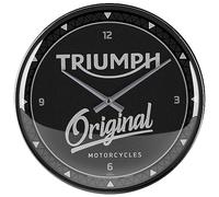 Nostalgic-Art Retro wall clock, Ø 31 cm, Triumph - Original - Gift idea for motorbike accessories fans, large kitchenclock, vintage design
