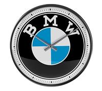 Nostalgic-Art - Wall Clock Kitchen Clock Ø 12" Analog Metal Battery - BMW Logo