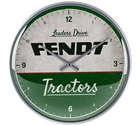 Nostalgic-Art Fendt Gift Idea for Tractor Fans, Large Kitchen Clock, Vintage Design for Decoration, Diameter 31 cm