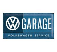 Volkswagen Service Garage large embossed metal sign 50cm x 25cm