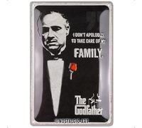 Nostalgic-Art The Godfather - I Don't Apologize - Retro Metal Sign - 20 x 30 cm - I Don't Apologize - Gift Idea for Film Fans - Vintage Metal