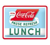 Nostalgic-Art Tin Sign Coca Cola Lunch 26223 15 x 20 cm