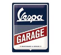 Retro Tin Sign Vespa Garage Metal Plaque, Vintage design for wall decoration