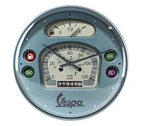 Nostalgic-Art Vespa-Speedometer-Gift Idea for Scooter Fans, Large Kitchen Clock, Vintage Design for Decoration, Diameter 31 cm