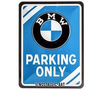BMW Parking Only Blue | Gift idea for car accessories fans | Retro Tin Sign | Me
