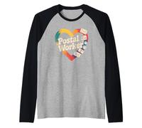 Nostalgic City Carrier Walking the Daily delivery Path Raglan Baseball Tee