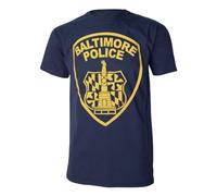 Nostalgic Clothing Movie TV Baltimore Police Department Mens Black The Wire Film Navy Blue T Shirt X Large
