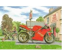 Nostalgic Ducati 916 1994 Red Motorbike Design Open Blank Birthday Card