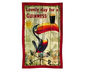 Nostalgic Guinness Cotton T-Towel With Toucan On Weathervane Design
