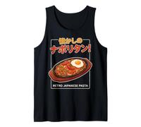 Nostalgic Japanese Naporitan Retro Kissaten Pasta Food Art Tank Top