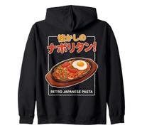 Nostalgic Japanese Naporitan Retro Kissaten Pasta Food Art Zip Hoodie