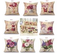 Nostalgic Nordic Floral Design on Soft Cotton Linen Sofa Cover for Stylish Homes (5)