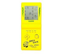 Nostalgic Retro Gaming Console with 3.5-Inch Screen and 23 Built-In Classic Games, Ideal for Puzzle Entertainment and Childhood Memories, in Yellow Color.