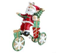 Nostalgic Santa Flying Plane Ornament Retro Christmas Tree Nostalgic(C)