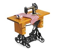 Nostalgic Sewing Machine Model Miniature Dollhouses Piece Adds Vintage Charm To Any Room Setting Pretend Play Dollhouses Sewing Machine