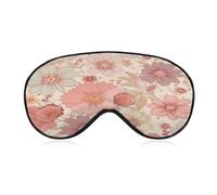 Nostalgic Style Flowers Sleep Mask Nostalgic Style Flowers Light Blocking Sleeping Eye Mask, Eye Cover with Adjustable Strap Eye Sleep Shade Cover