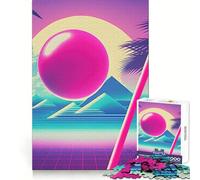 Nostalgic Vaporwave Future Hard Jigsaw Puzzle for Adults 1000 Pieces Boost Memory Soothing Play Premium Cut Perfect Present (50x75cm)