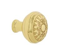 Nostalgic Warehouse 756103 Egg and Dart 1 3/8" Cabinet Knob in Unlacquered Brass Hardware