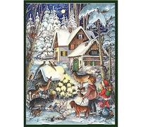 Nostalgic Winter with the Animals | A4 Traditional Christmas Paper Advent Calendar