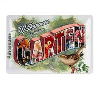 NostalgicArt Retro Tin Sign Welcome to My Garden Gift Idea Metal Vintage Des...