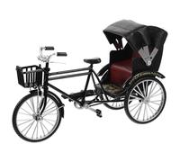 Nostalgics Iron Tricycle Model Toy 1:10 Precisions Engineering Rickshaw Decorative Piece For Shop Window Displays Small Metal Tricycle