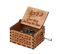 Nostalgish Can't Help Falling in Love Music Box Hand Crank Wooden Musical Box - Unique Gift (Wood, Can't Help Falling in Love)