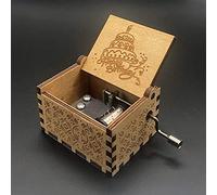 Nostalgish Happy Birthday to You Music Box - Wooden, Mechanical, Hand Crank, Classic Style for Women