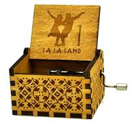 Nostalgish La La Land Music Box - Hand Crank Wooden Musical Box - Unique Gift (Wood)